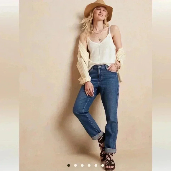 Banana Republic slouch, straight Leg Jeans sz 12 P - Picture 5 of 8